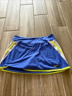 Nike Royal Blue Skort with Neon Yellow Accents